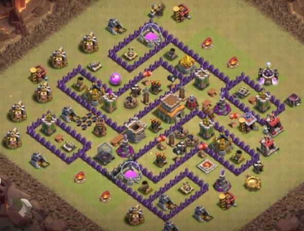 Clash Of Clans TH10 War Base Anti 3 Stars