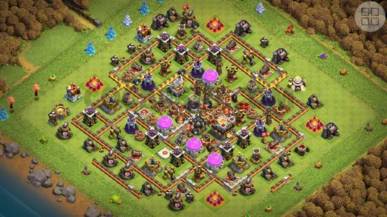 Clash Of Clans TH11 Hybrid Base