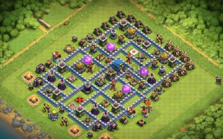 Clash Of Clans TH12 Hybrid Base Link