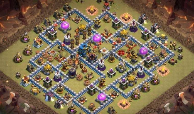 Clash Of Clans TH12 Hybrid Base
