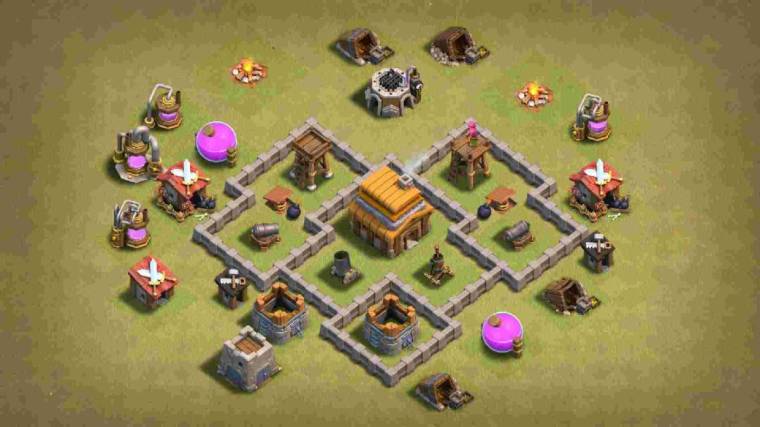 Clash-of-clans-th4-war-base