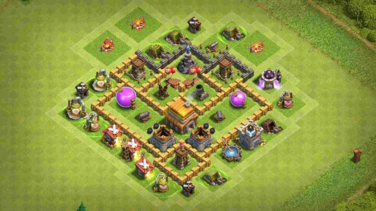 Clash Of Clans TH5 Farming Layout Link
