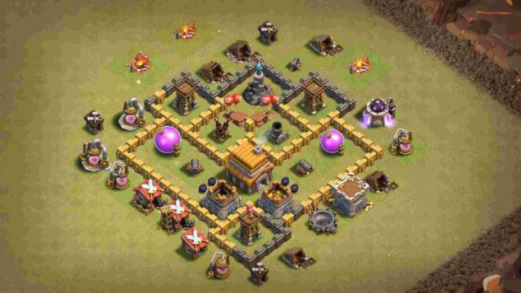 Clash Of Clans TH5 War Base