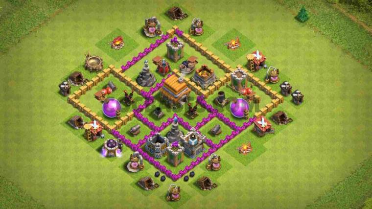 Clash Of Clans TH6 Hybrid Layout Link