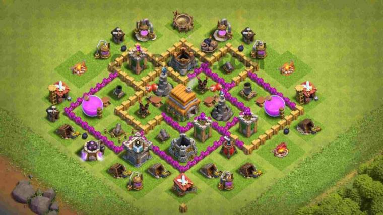 Clash Of Clans TH6 Trophy Base Link