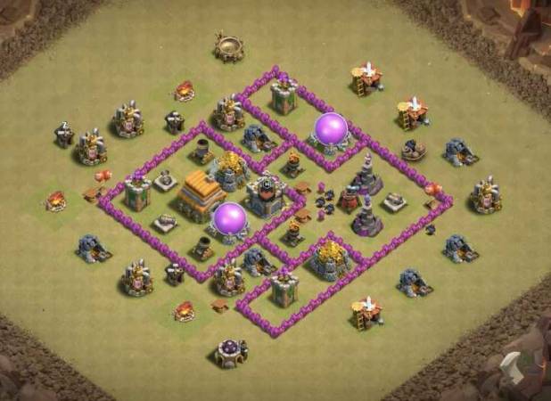 Clash Of Clans TH6 War Base Copy