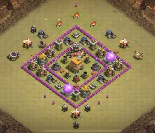 Clash Of Clans TH6 War Base Layout Link
