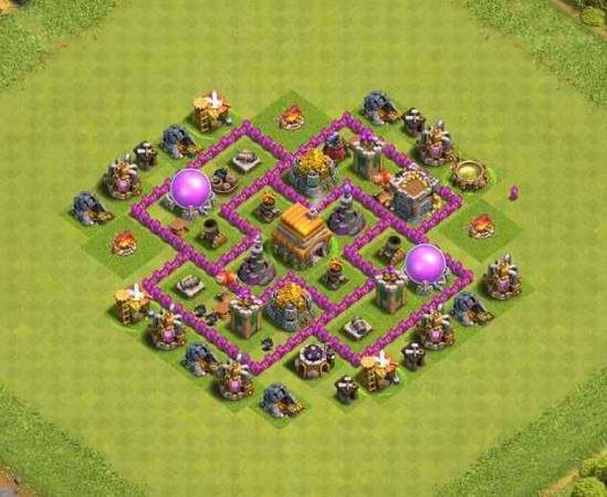 Clash Of Clans TH6 War Base Link Design