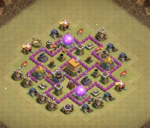 Clash Of Clans TH6 War Base Link Design