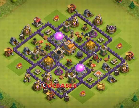 Clash Of Clans TH7 Defense Layout Design