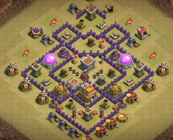 Clash Of Clans TH7 Home War Base Link