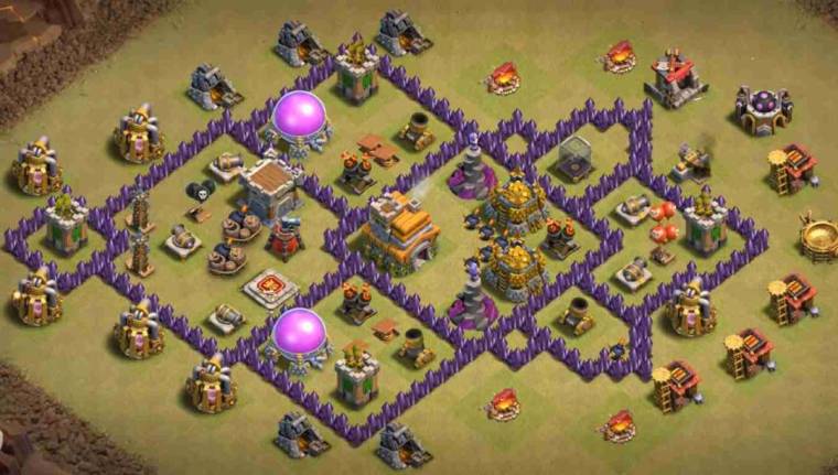 Clash Of Clans TH7 Home War Base Link