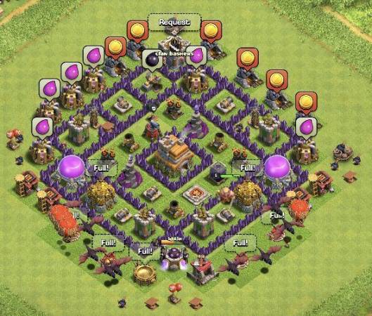 Clash Of Clans TH7 Trophy Base Copy Link