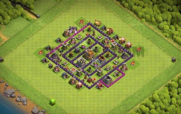 Clash Of Clans TH7 Trophy Base Link
