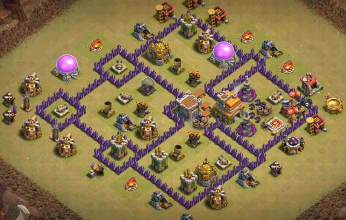 Clash Of Clans TH7 War Base Link Design