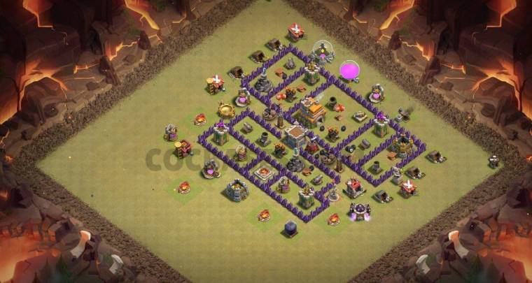 Clash Of Clans TH7 War Layout Link
