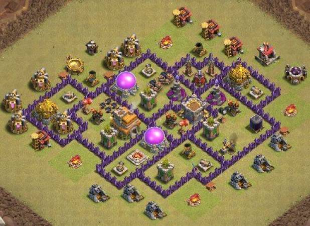 Clash Of Clans TH7 War Layout Link