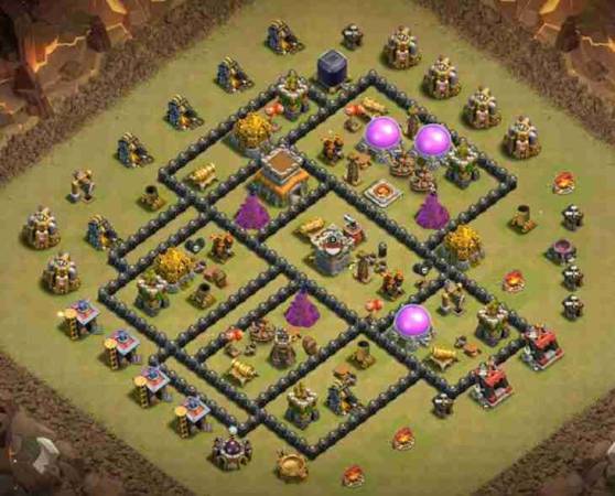Clash Of Clans TH8 Home War Base Link