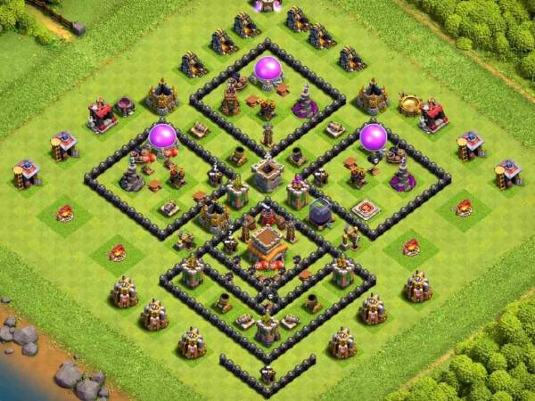 Clash Of Clans TH8 Layout