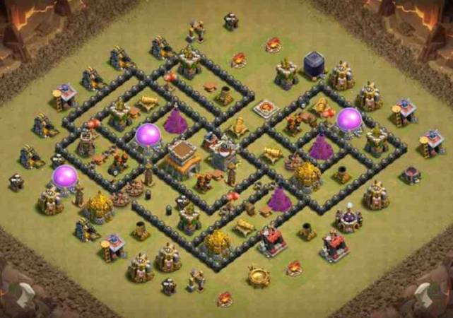 Clash Of Clans TH8 War Base Copy