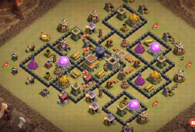 Clash Of Clans TH8 War Base Copy