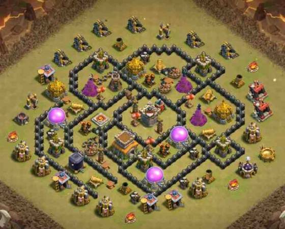 Clash Of Clans TH8 War Base Link Design