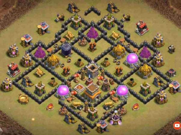 Clash Of Clans TH8 War Base Link Design