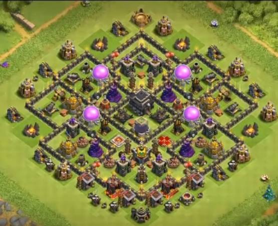 Clash Of Clans TH9 Farming Base Links