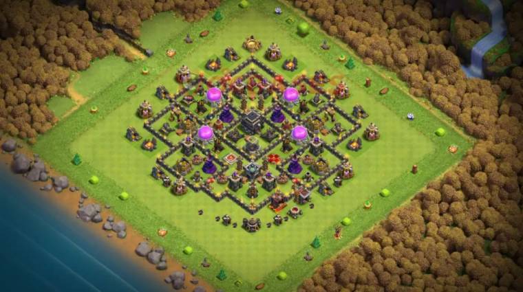 Clash Of Clans TH9 Farming Base Links
