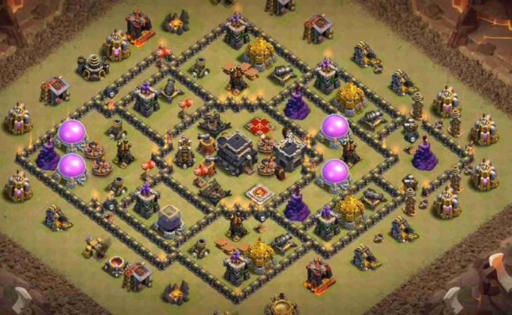 Clash Of Clans TH9 War Base Copy