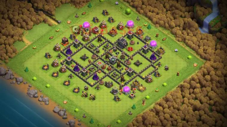 Clash Of Clans TH9 War Base Copy
