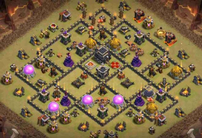 Clash Of Clans TH9 War Base Layout Link