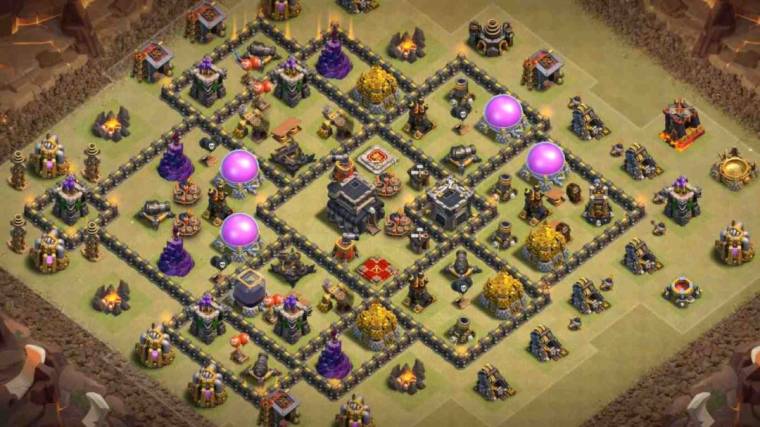Clash Of Clans TH9 War Base Link Design