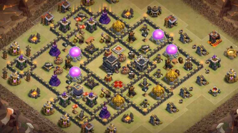 Clash Of Clans TH9 War Base Link Design
