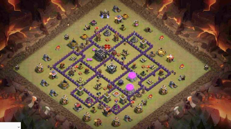 Clash Of Clans TH9 War Layout