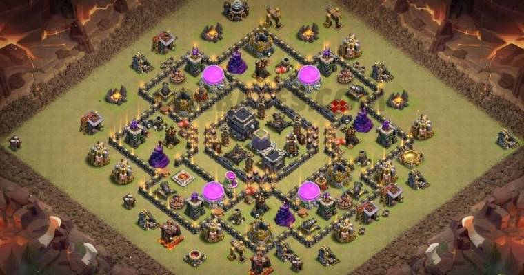 Clash Of Clans Town Hall 09 Trophy Base Layout