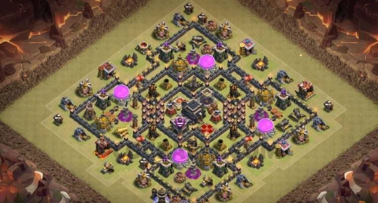 Clash Of Clans Town Hall 09 Trophy Base