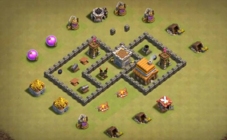 Clash Of Clans Town Hall 4 War Base Link