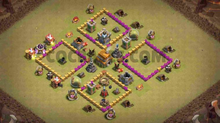 Clash Of Clans Town Hall 6 Trophy Base Link