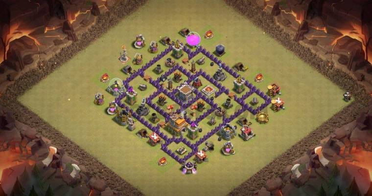 Clash Of Clans Town Hall 7 Base Layout