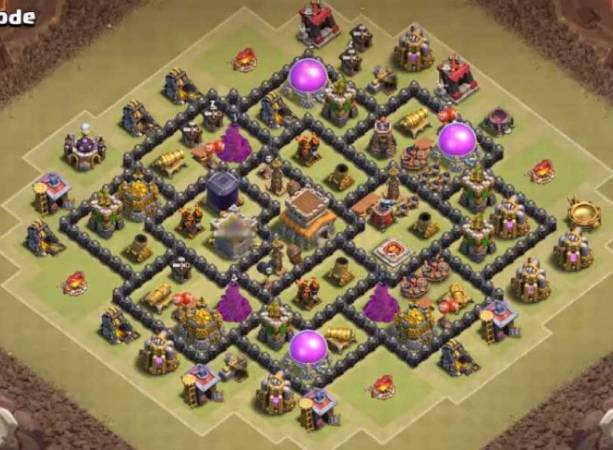 Clash Of Clans Town Hall 8 Trophy Base