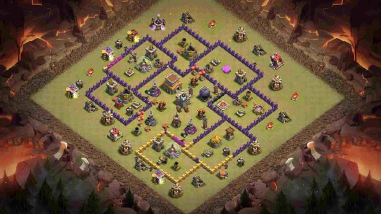 Clash Of Clans Town Hall 8 War Base Anti 2 Stars Link