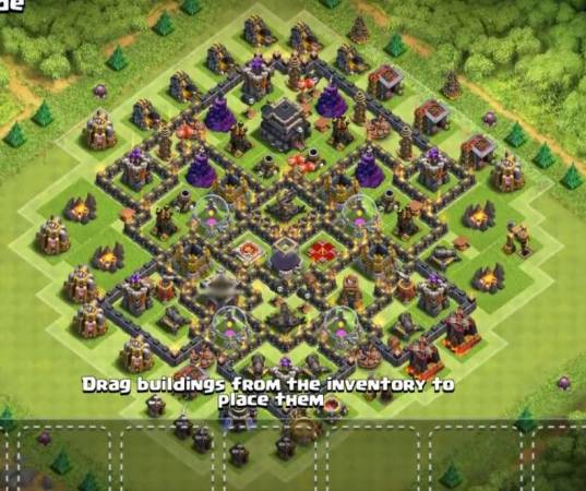 Clash Of Clans Town Hall 9 Defense Base
