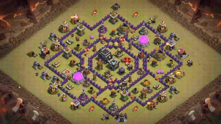 Clash Of Clans Town Hall 9 War Base