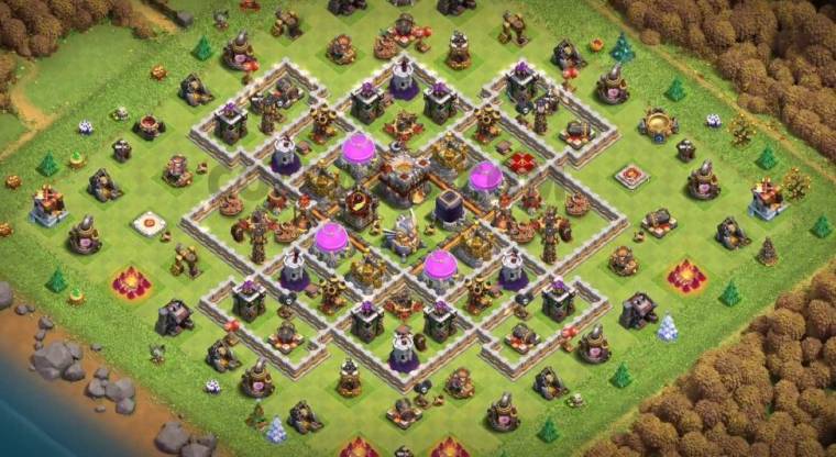 Clash Of Clans Town Hall Eleven Hybrid Layout Link