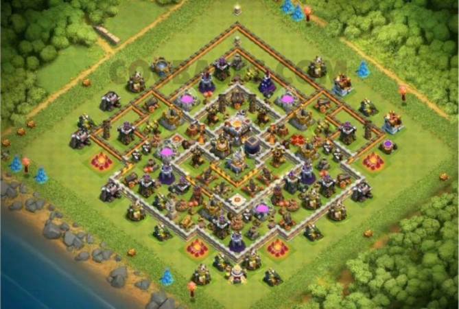 Clash Of Clans Town Hall Eleven Trophy Layout Link