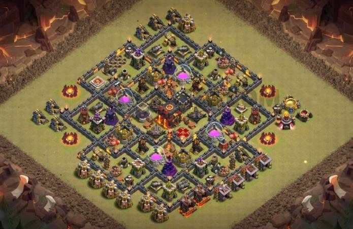 Clash Of Clans Town Hall Ten Hybrid Layout Link