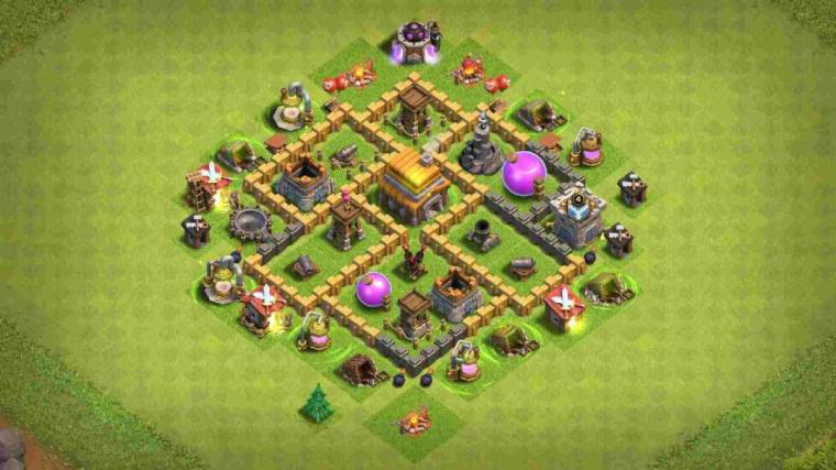 COC Home Base Level 5 Farming