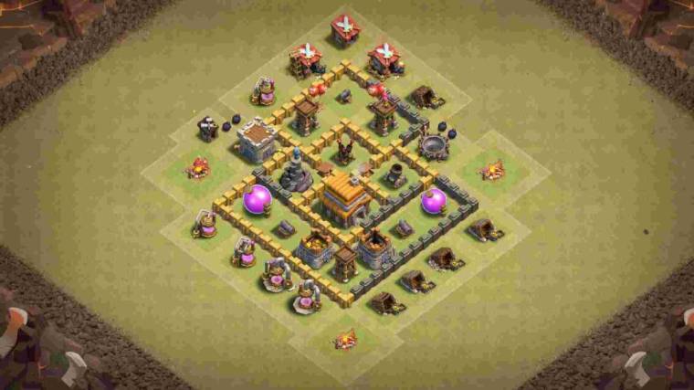 COC Hybrid Base TH5