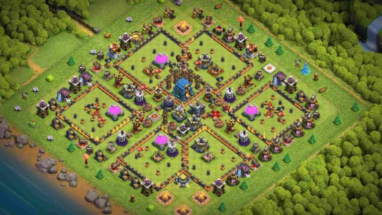 COC Level 12 Loot Base Best